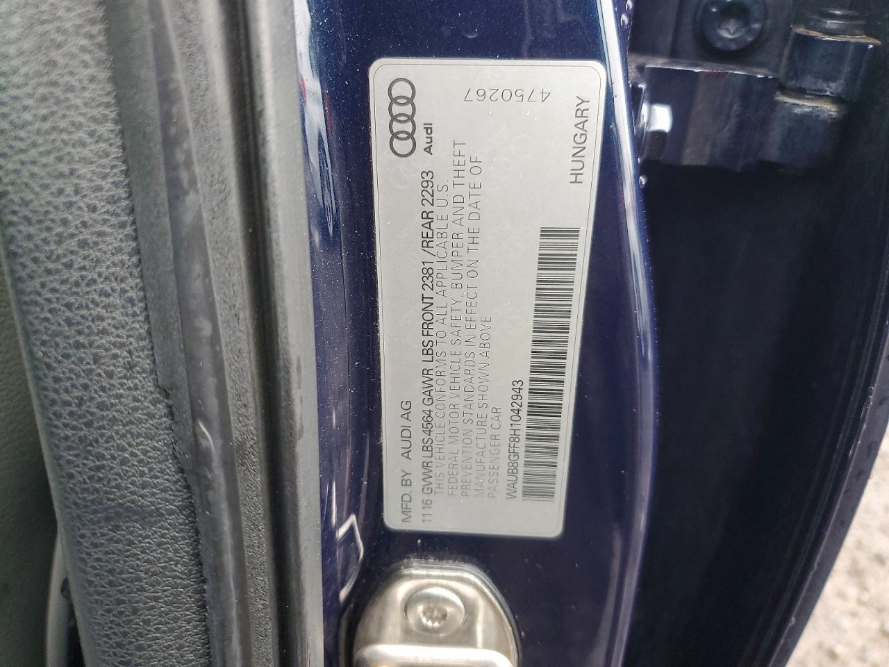 2017 Audi A3 Premium