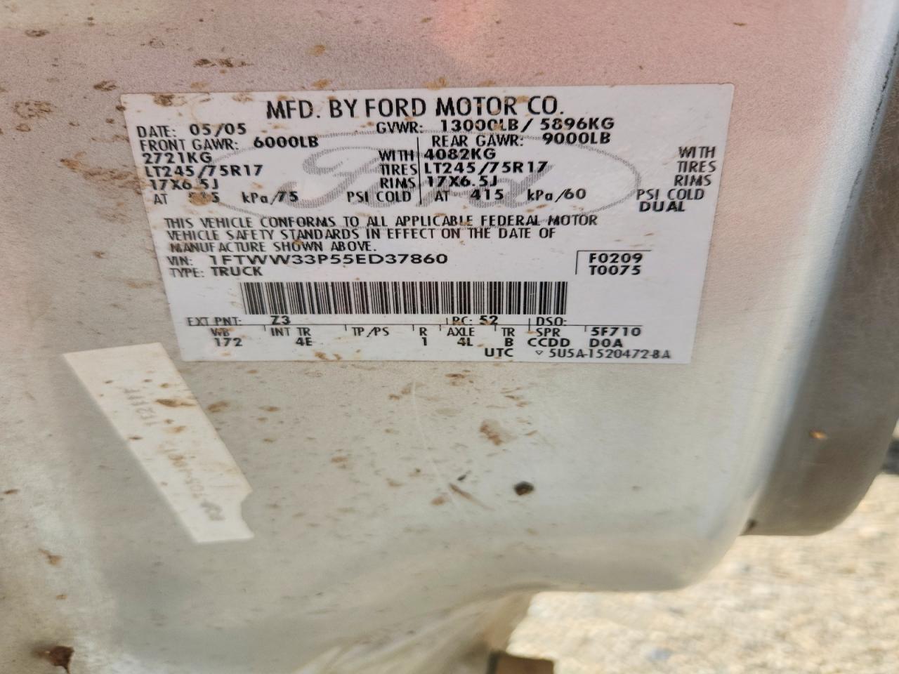 2005 Ford F350 Super Duty