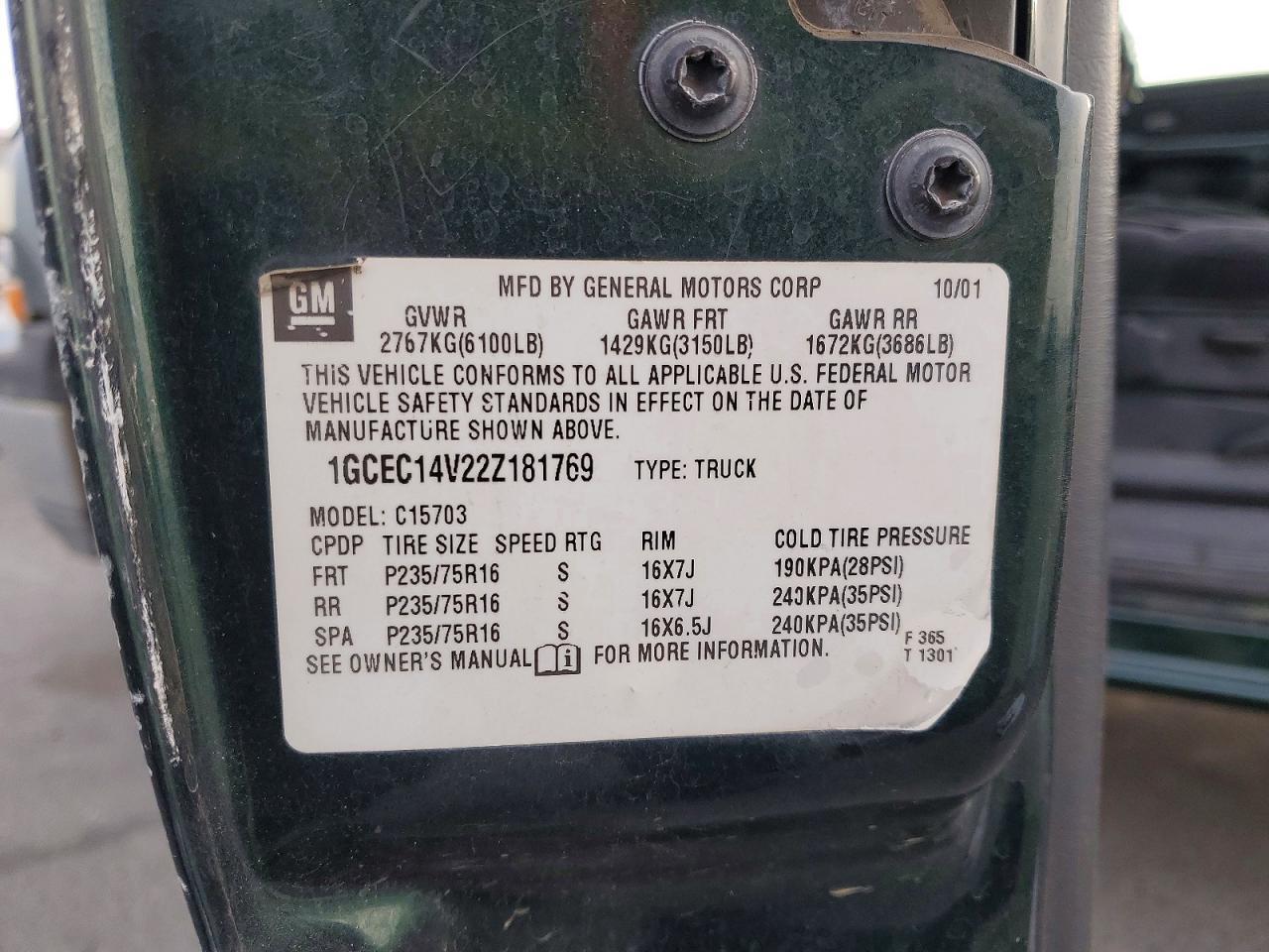 2002 Chevrolet Silverado C1500