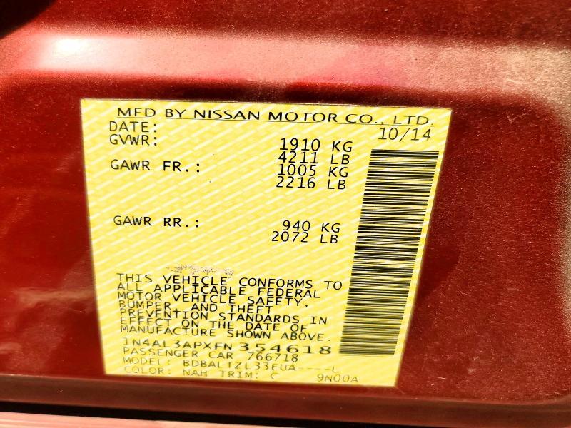 2015 Nissan Altima 2.5 sl