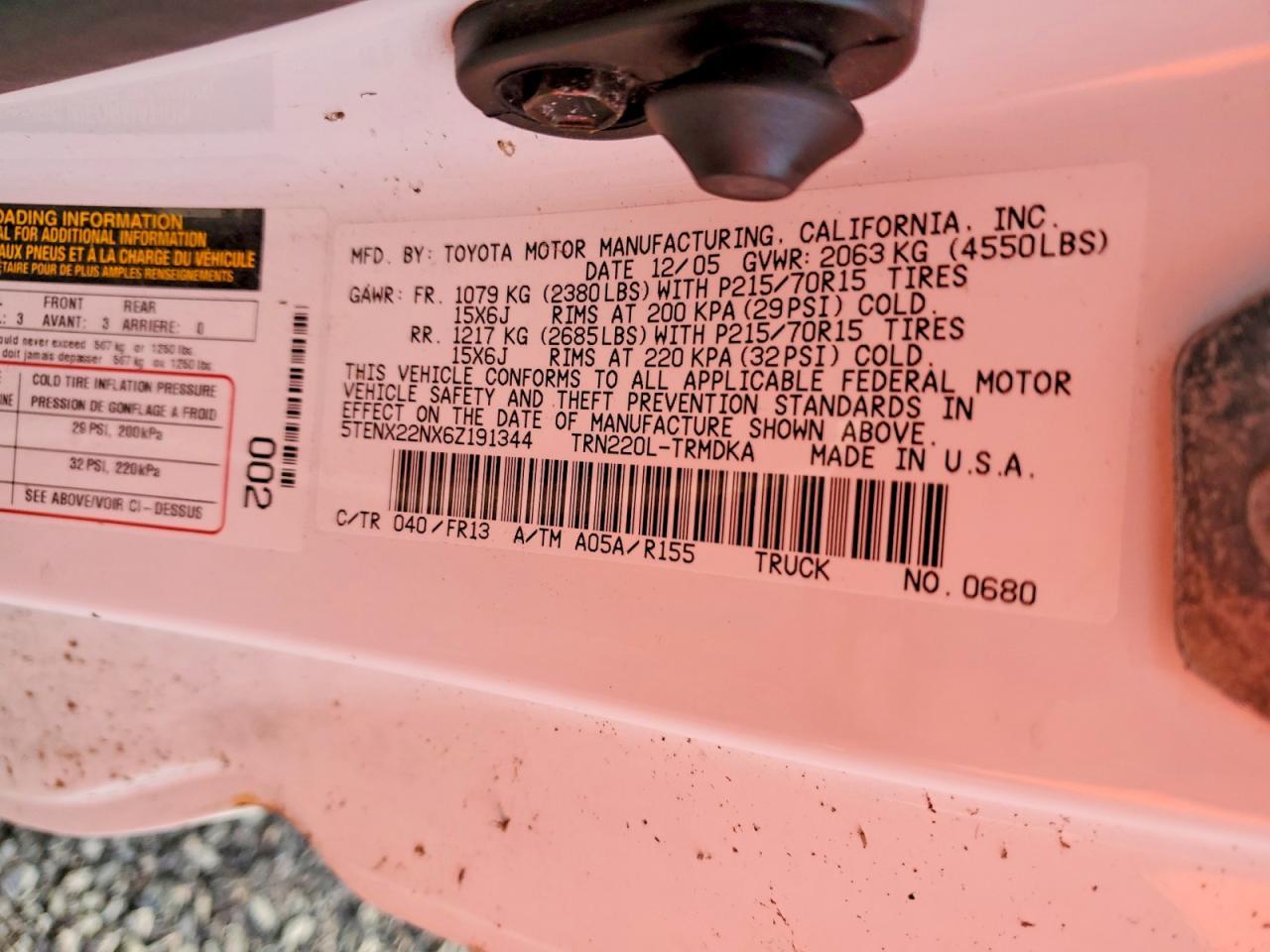 2006 Toyota Tacoma Base