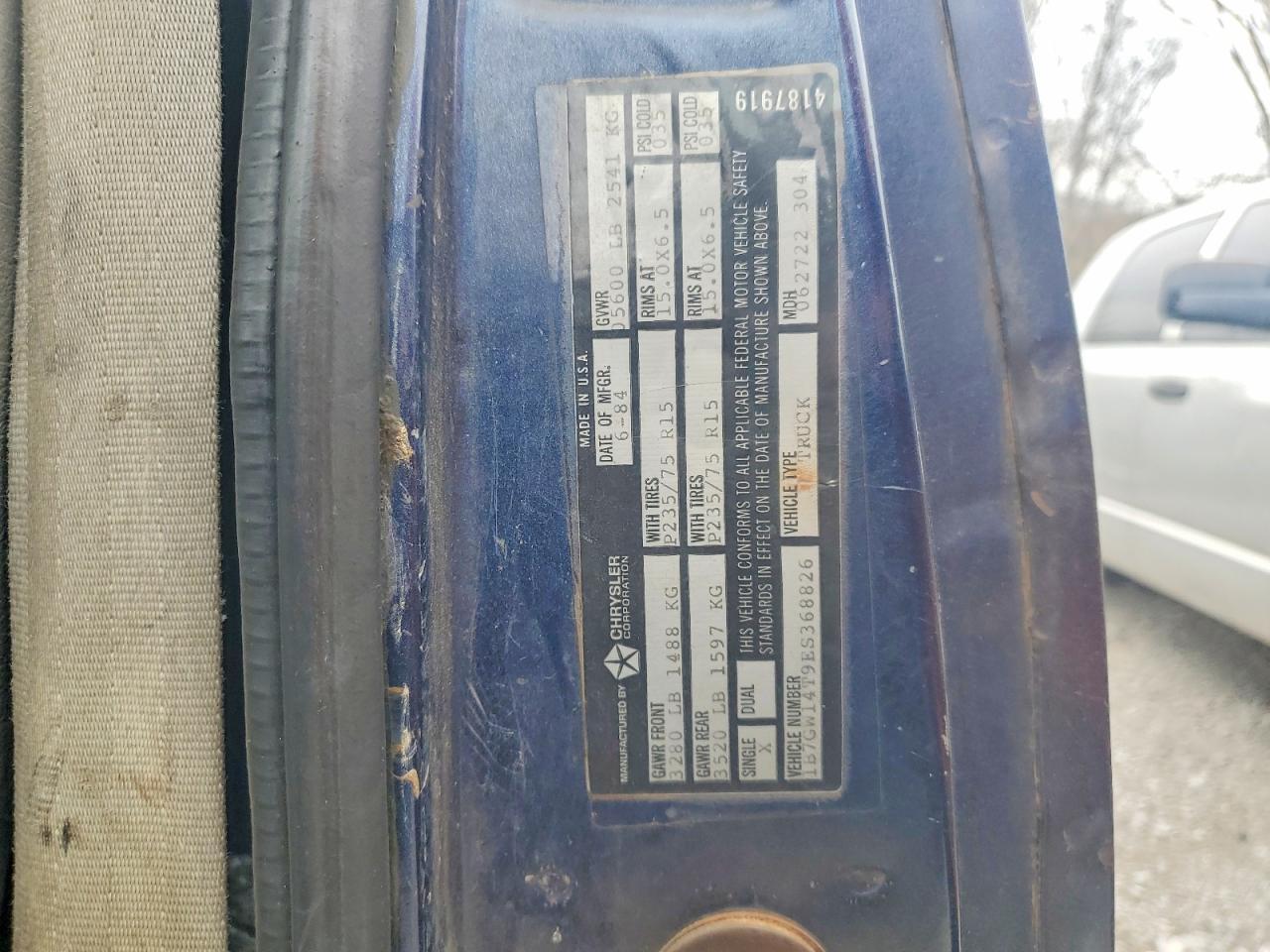 1984 Dodge W-SERIES W150 Utility / Service Truck