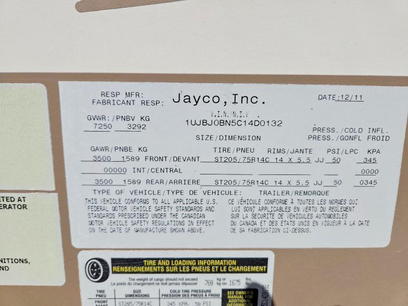 2012 Jayco Trailer