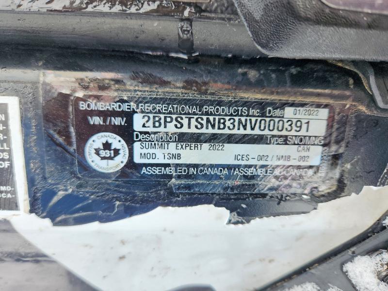 2022 Skidoo Summit X With Expert