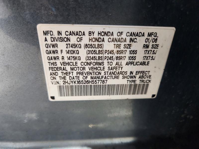 2006 Honda Ridgeline RTL