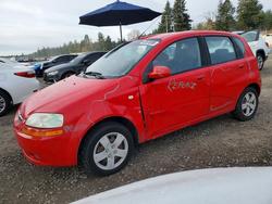 2007 Chevrolet Aveo Base en venta en Spanaway, WA