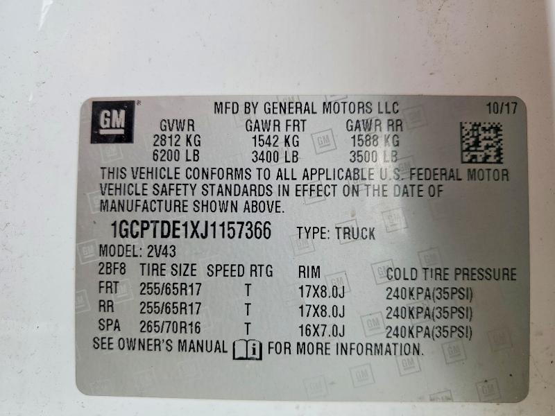 2018 Chevrolet Colorado Z71