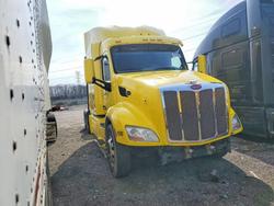 Salvage trucks for sale at Woodhaven, MI auction: 2017 Peterbilt 579 Semi Truck