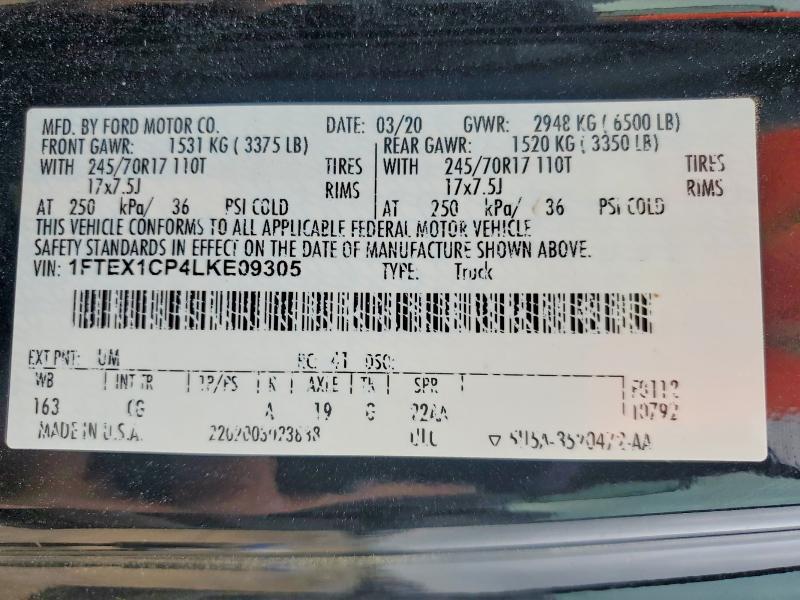 2020 Ford F150 Super Cab