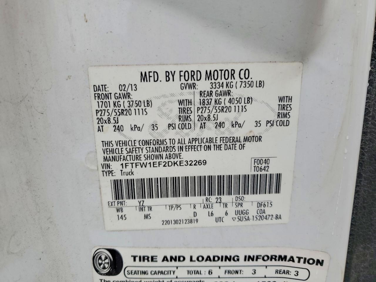 2013 Ford F150 Supercrew