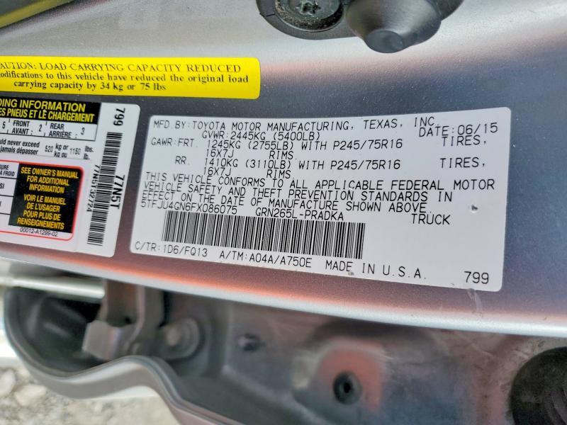 2015 Toyota Tacoma Prerunner V6