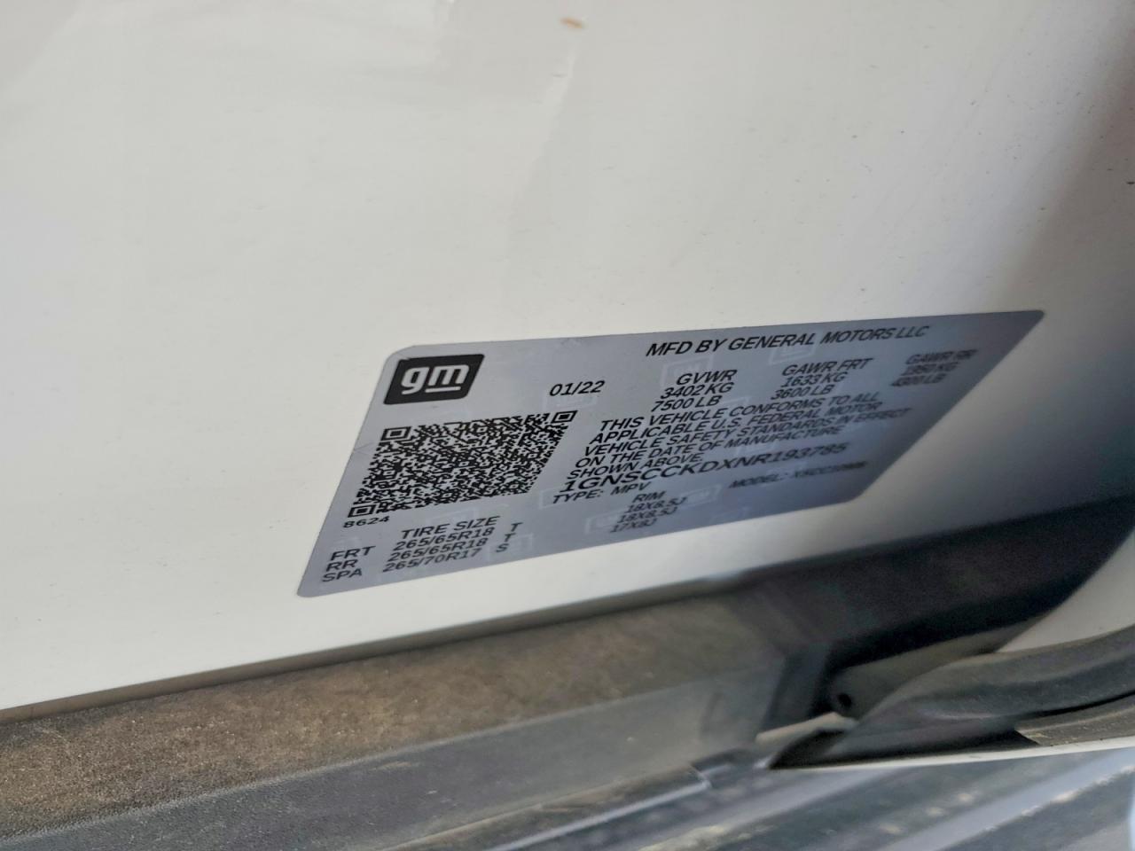 2022 Chevrolet Suburban C1500 lt