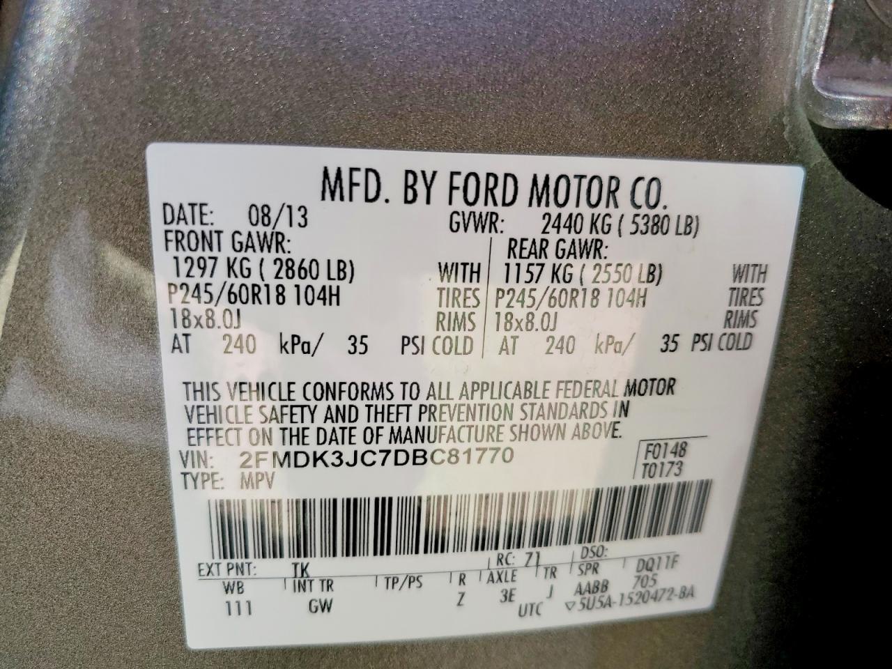 2013 Ford Edge sel