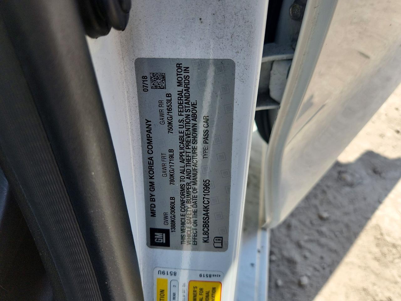 2019 Chevrolet Spark ls