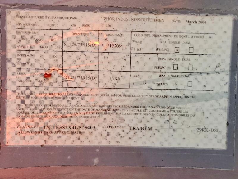 2004 Dutchmen Four Winds Camper