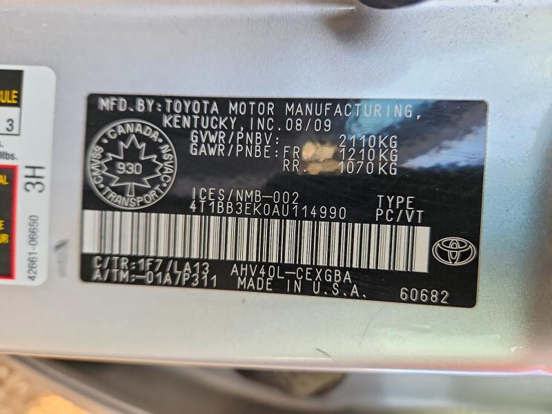 2010 Toyota Camry Hybrid 4DR