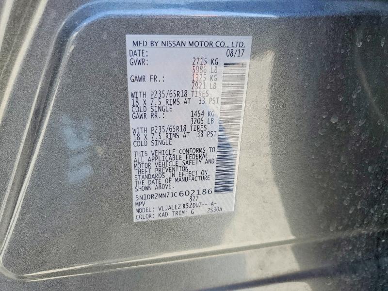 2018 Nissan Pathfinder sv