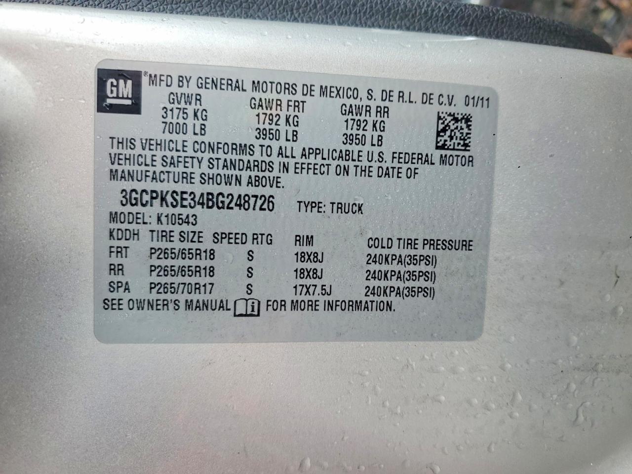 2011 Chevrolet Silverado K1500 LT
