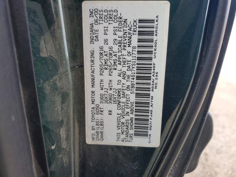 2000 Toyota Tundra Limited