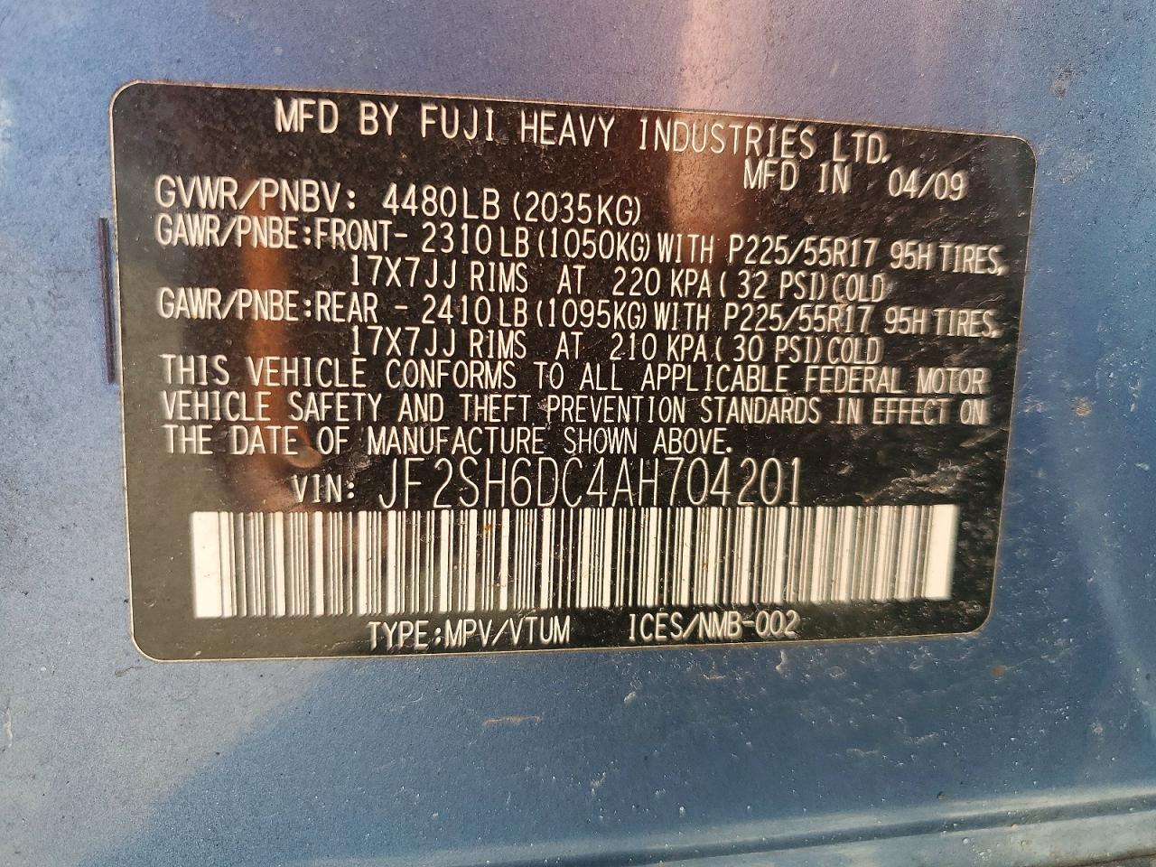 2010 Subaru Forester 2.5x Limited