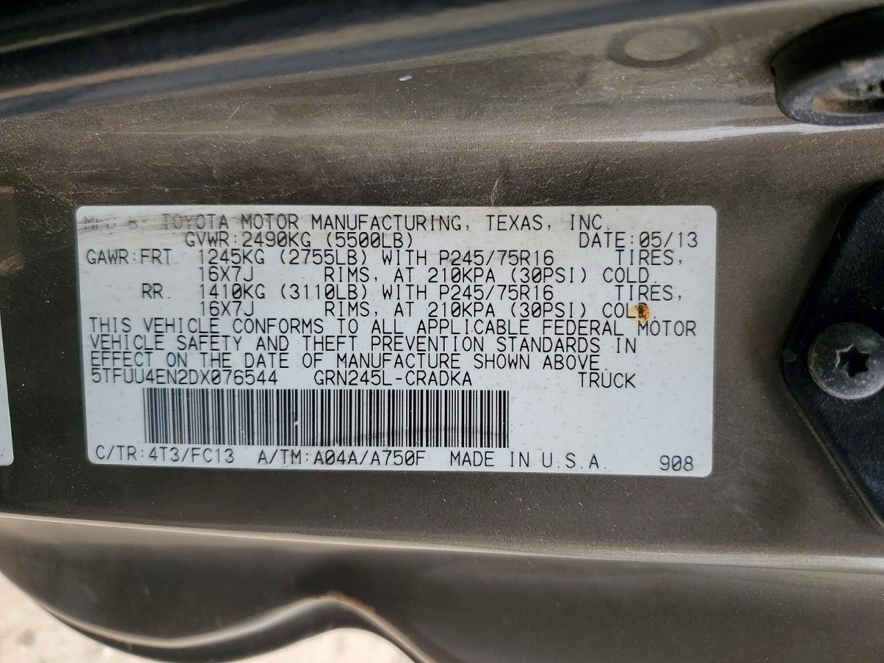 2013 Toyota Tacoma V6