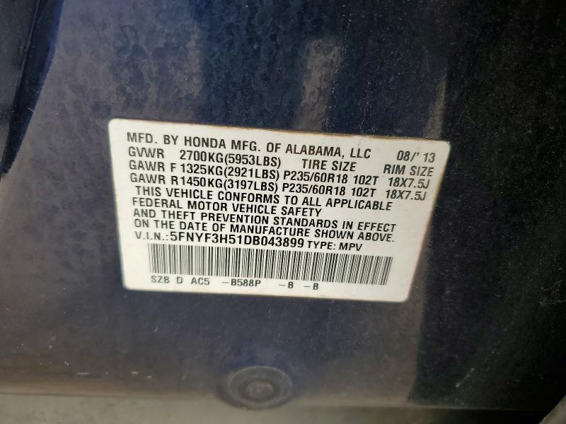 2013 Honda Pilot exl