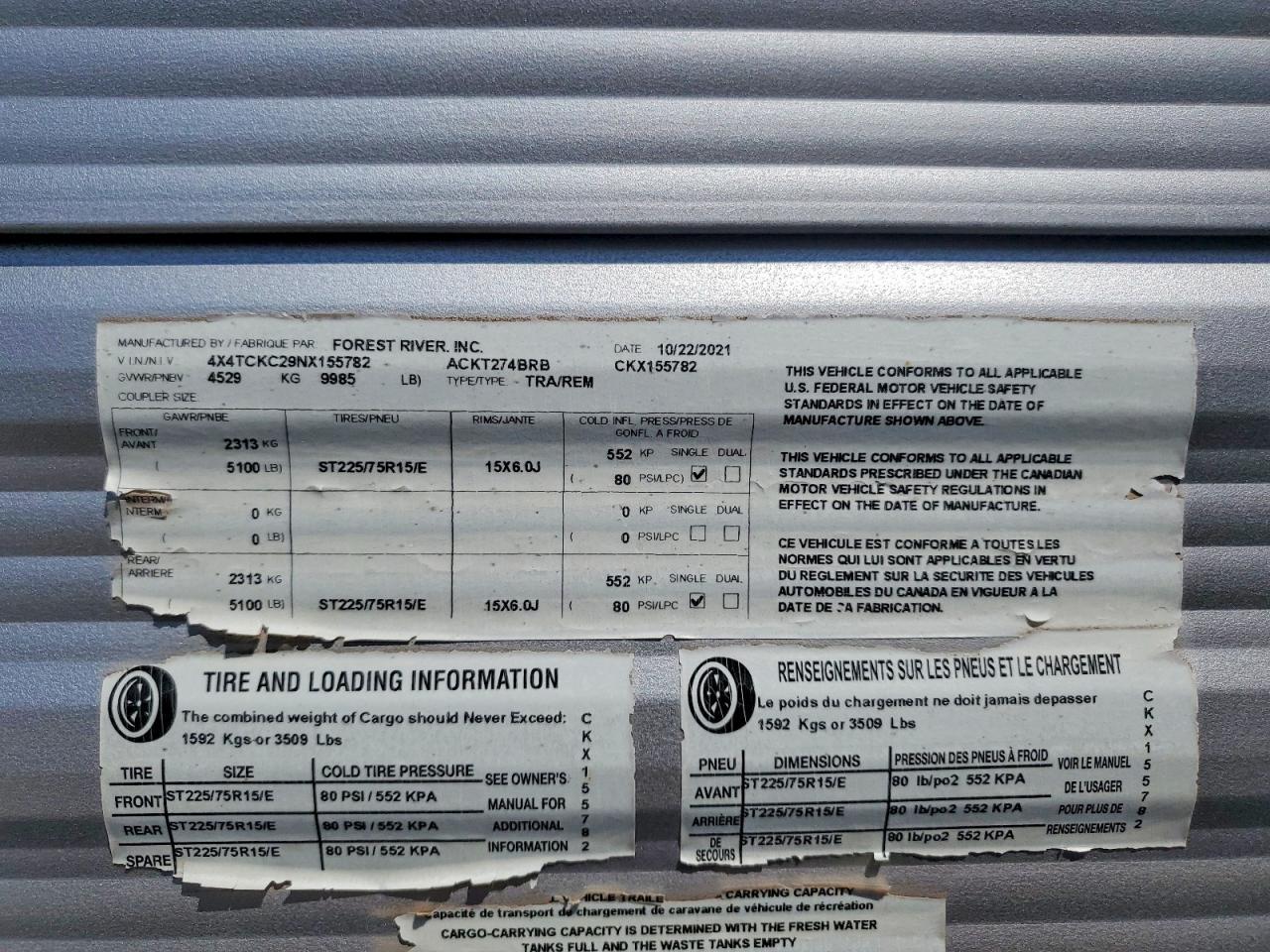 2022 Foresriver 2022 Forest River Cherokee Camper