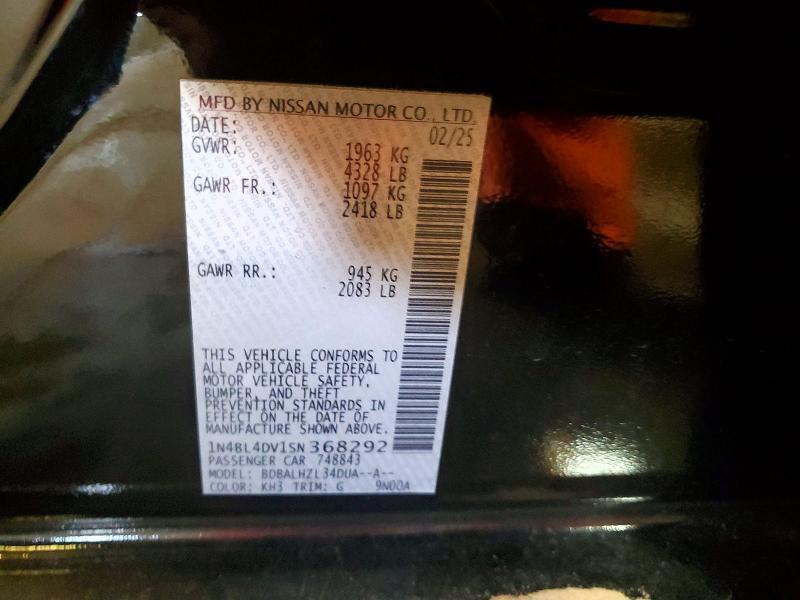 2025 Nissan Altima 2.5 sv