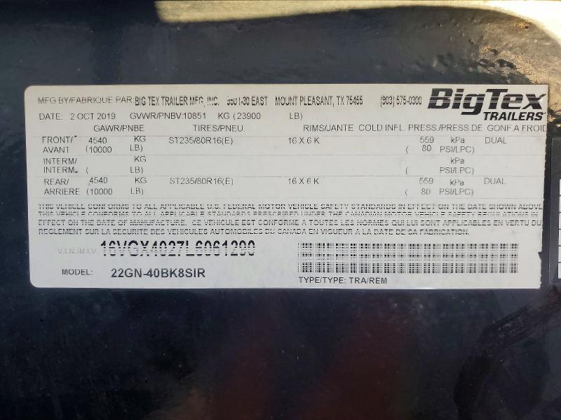 2020 Bigtx Trailer