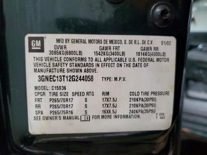 2002 Chevrolet Avalanche C1500