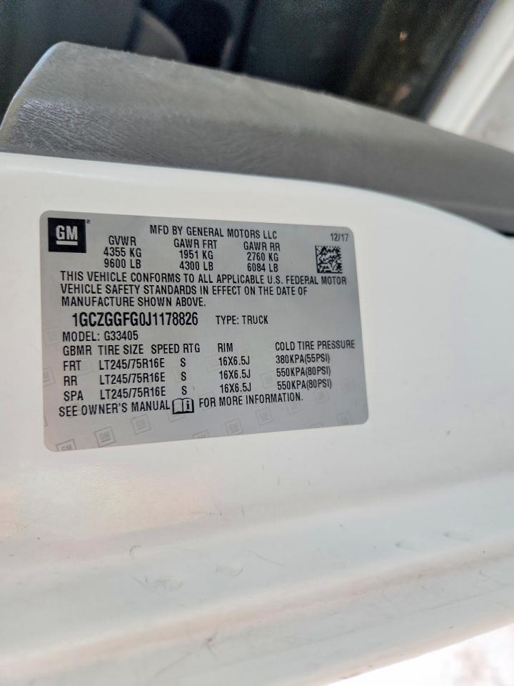 2018 Chev Express G3500