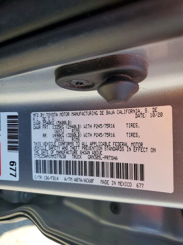 2021 Toyota Tacoma SR V6