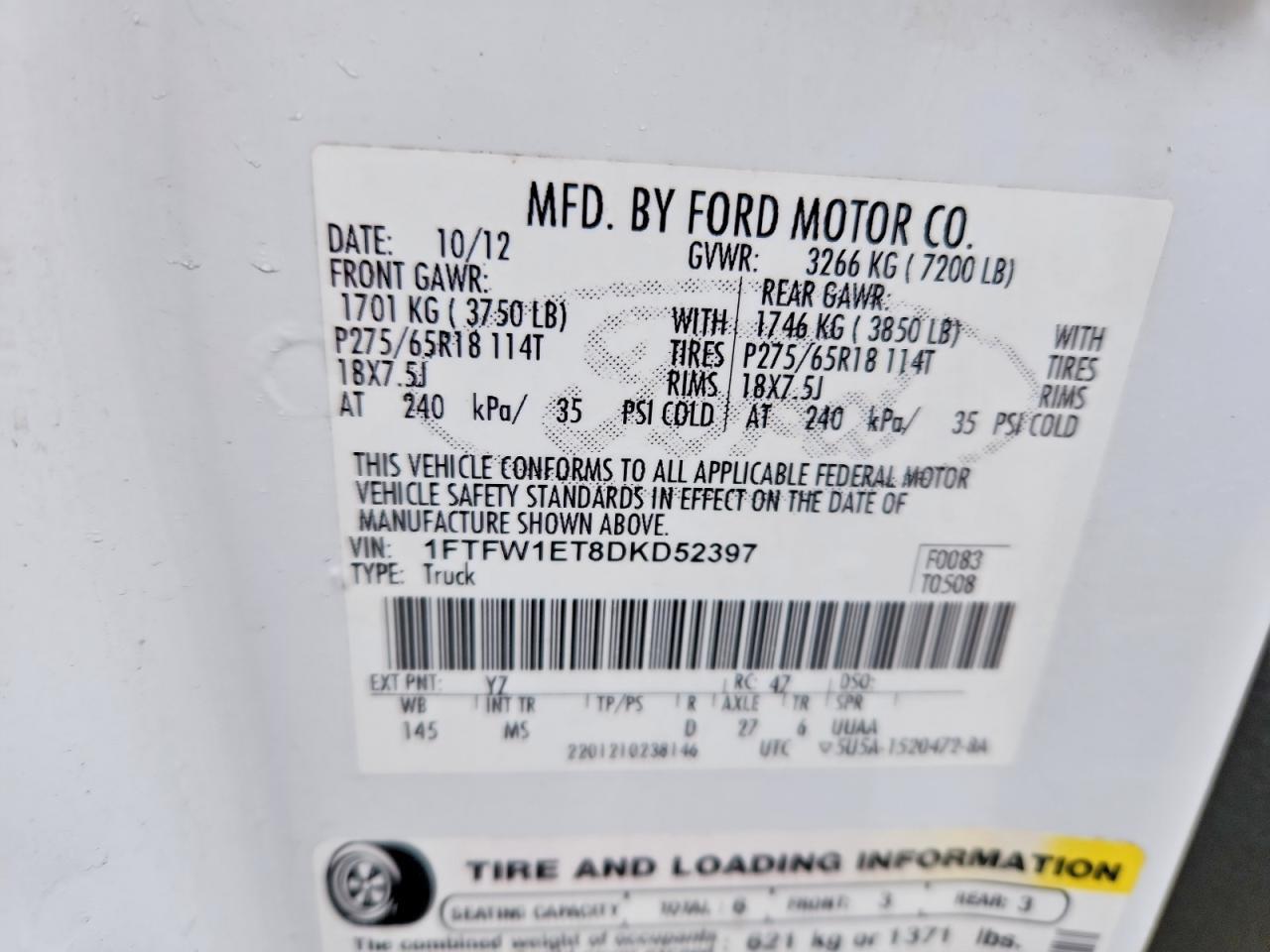 2013 Ford F150 Supercrew