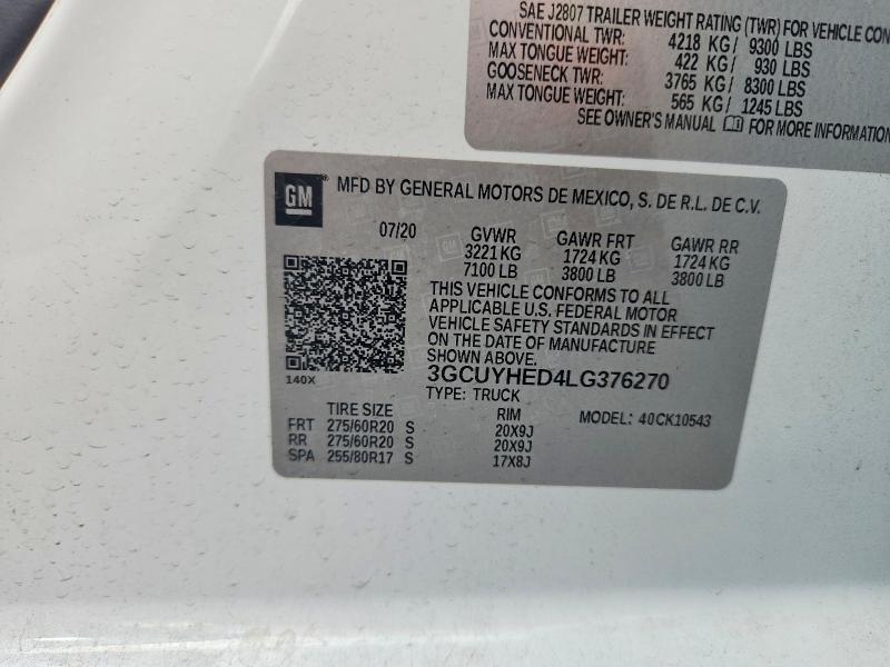 2020 Chevrolet Silverado K1500 High Country