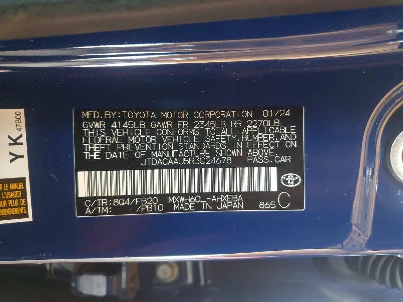 2024 Toyota Prius le