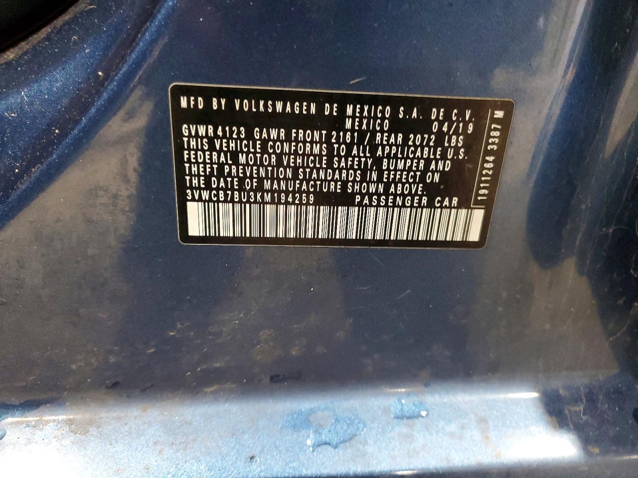 2019 Volkswagen Jetta s