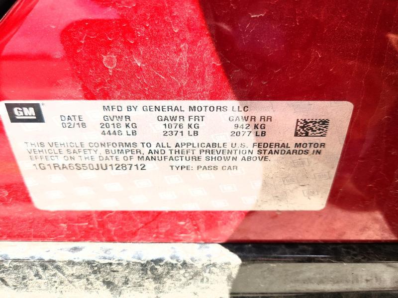 2018 Chevrolet Volt lt