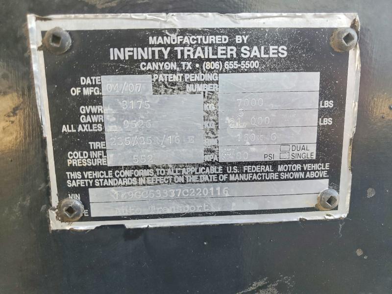 2007 Infinity 3 Car Carrier-Car Carrier