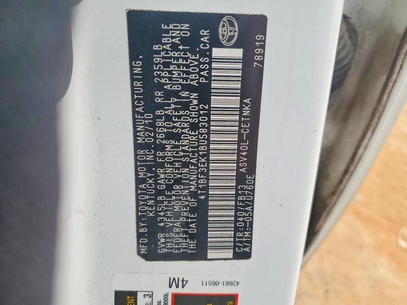2011 Toyota Camry le