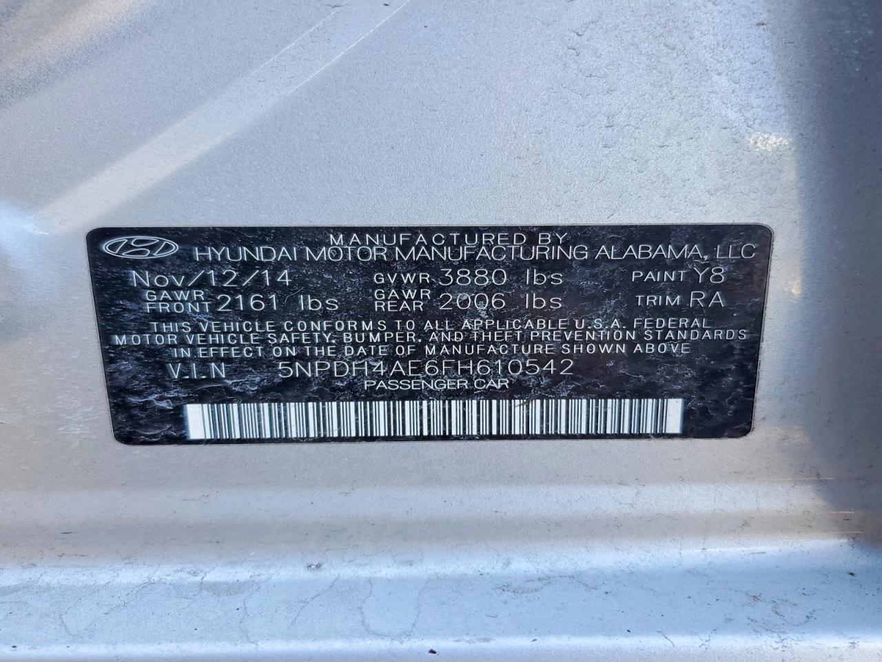 2015 Hyundai Elantra se