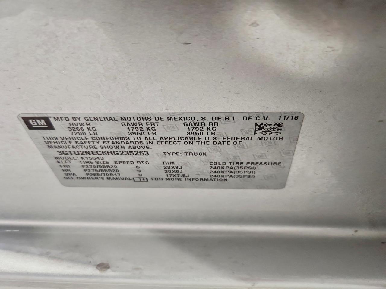 2017 GMC Sierra K1500 SLT