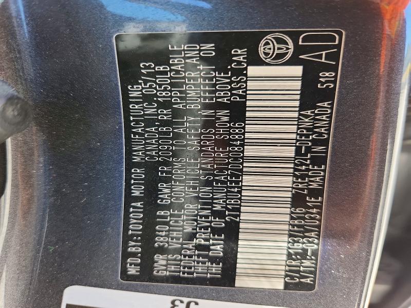 2013 Toyota Corolla le