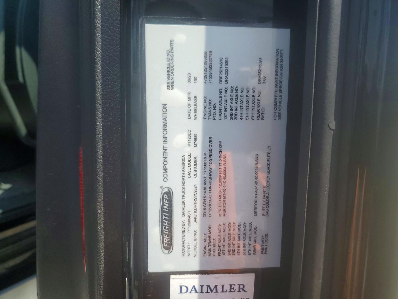 2024 Freigliner 2024 Freightliner Cascadia 126 Semi Truck