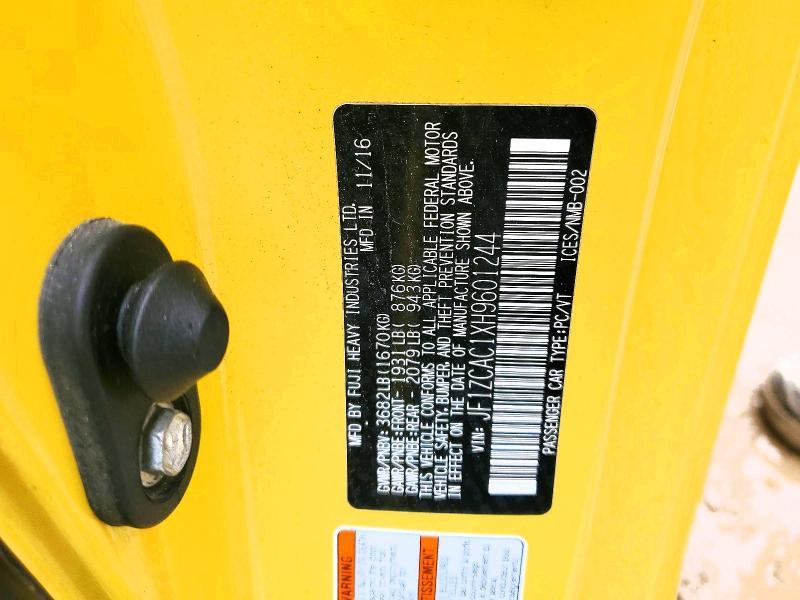 2017 Subaru Brz 2.0 Limited