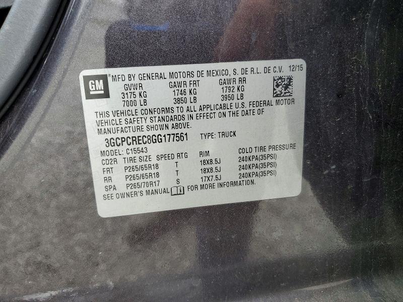 2016 Chevrolet Silverado C1500 LT