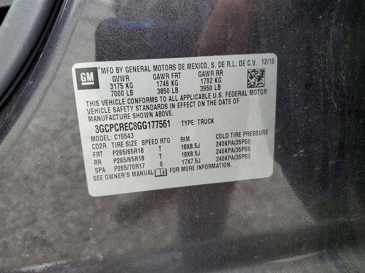 2016 Chevrolet Silverado C1500 LT