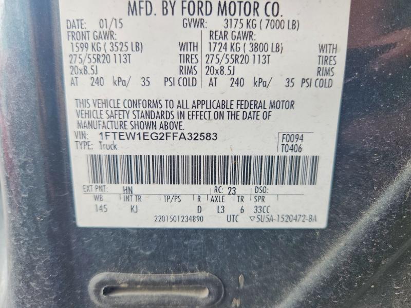 2015 Ford F150 Supercrew