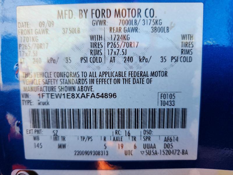 2010 Ford F150 Supercrew