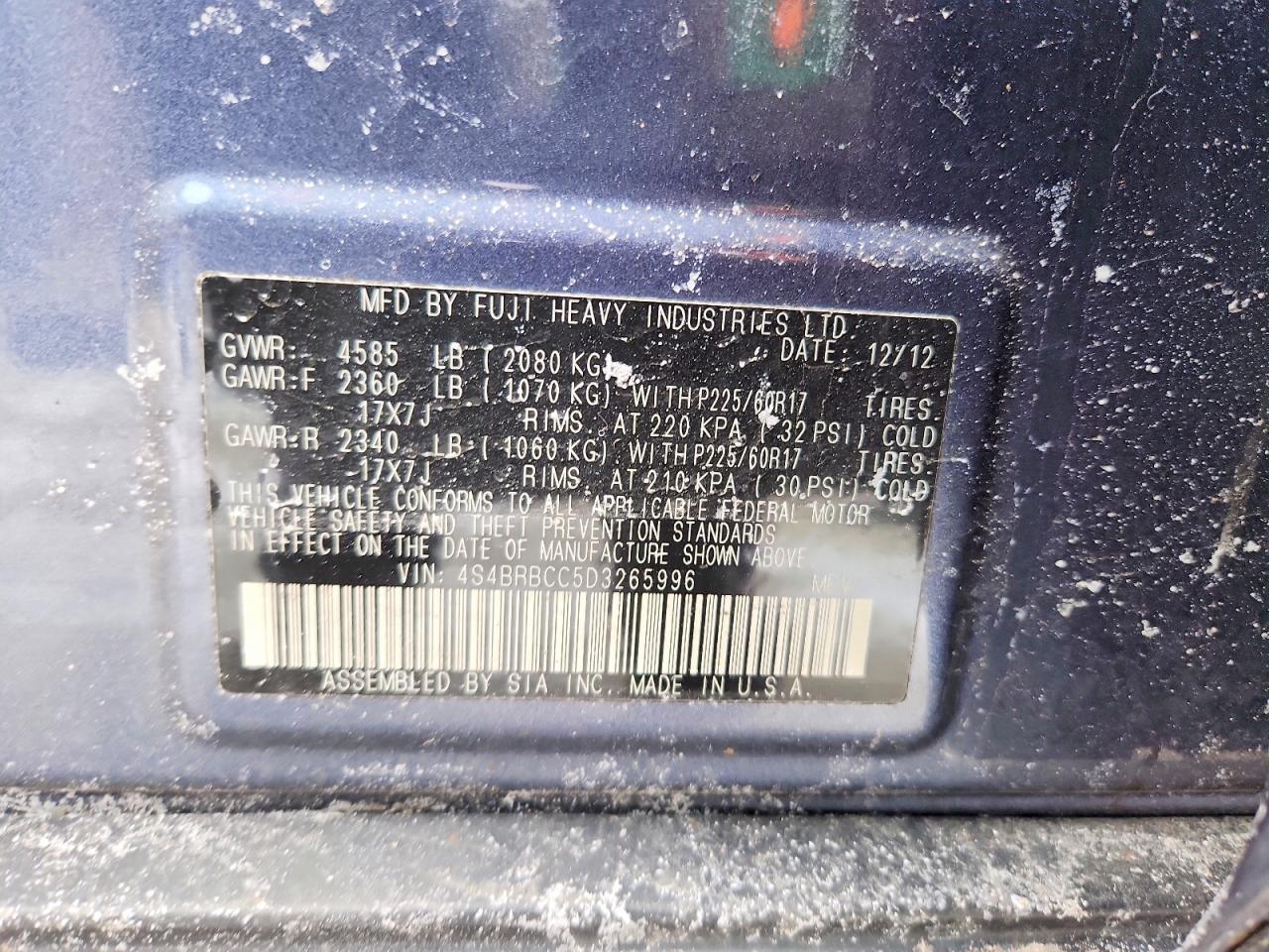 2013 Subaru Outback 2.5i Premium