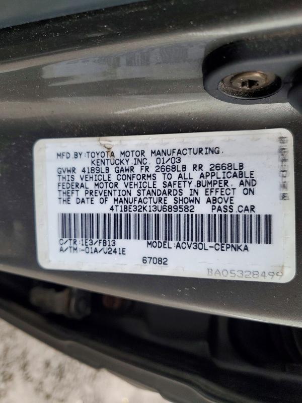2003 Toyota Camry le
